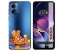 Funda Silicona Transparente para Motorola Moto G54 5G diseño Leopardo Dibujos