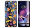 Funda Silicona Transparente para Motorola Moto G54 5G diseño Otoño Dibujos