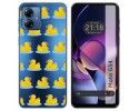 Funda Silicona Transparente para Motorola Moto G54 5G diseño Pato Dibujos