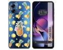 Funda Silicona Transparente para Motorola Moto G54 5G diseño Piña Dibujos