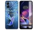 Funda Silicona Transparente para Motorola Moto G54 5G diseño Plumas Dibujos
