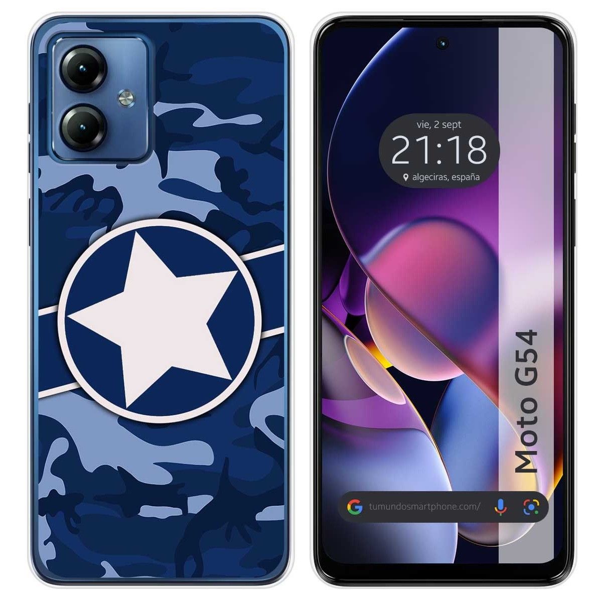 Funda Silicona para Motorola Moto G54 5G diseño Camuflaje 03 Dibujos