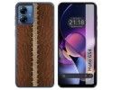 Funda Silicona para Motorola Moto G54 5G diseño Cuero 01 Dibujos