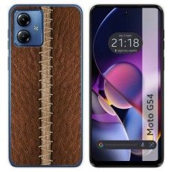 Funda Silicona para Motorola Moto G54 5G diseño Cuero 01 Dibujos