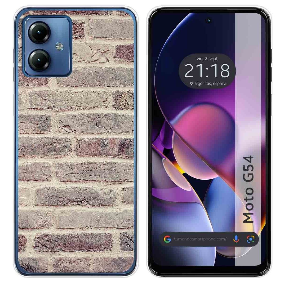 Funda Silicona para Motorola Moto G54 5G diseño Ladrillo 01 Dibujos