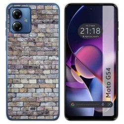 Funda Silicona para Motorola Moto G54 5G diseño Ladrillo 02 Dibujos