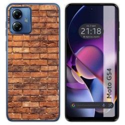 Funda Silicona para Motorola Moto G54 5G diseño Ladrillo 04 Dibujos