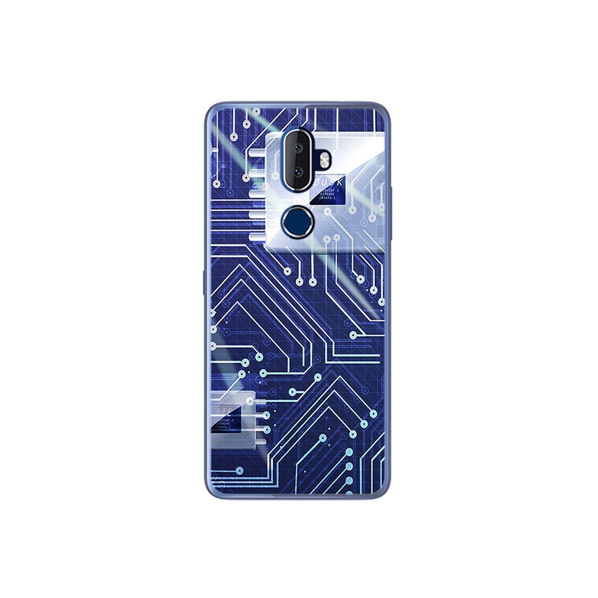 Funda Gel Tpu para Alcatel 3V Diseño Circuito Dibujos