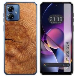 Funda Silicona para Motorola Moto G54 5G diseño Madera 04 Dibujos