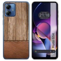 Funda Silicona para Motorola Moto G54 5G diseño Madera 09 Dibujos