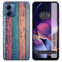 Funda Silicona para Motorola Moto G54 5G diseño Madera 10 Dibujos