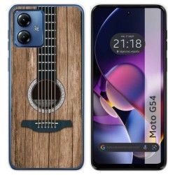 Funda Silicona para Motorola Moto G54 5G diseño Madera 11 Dibujos