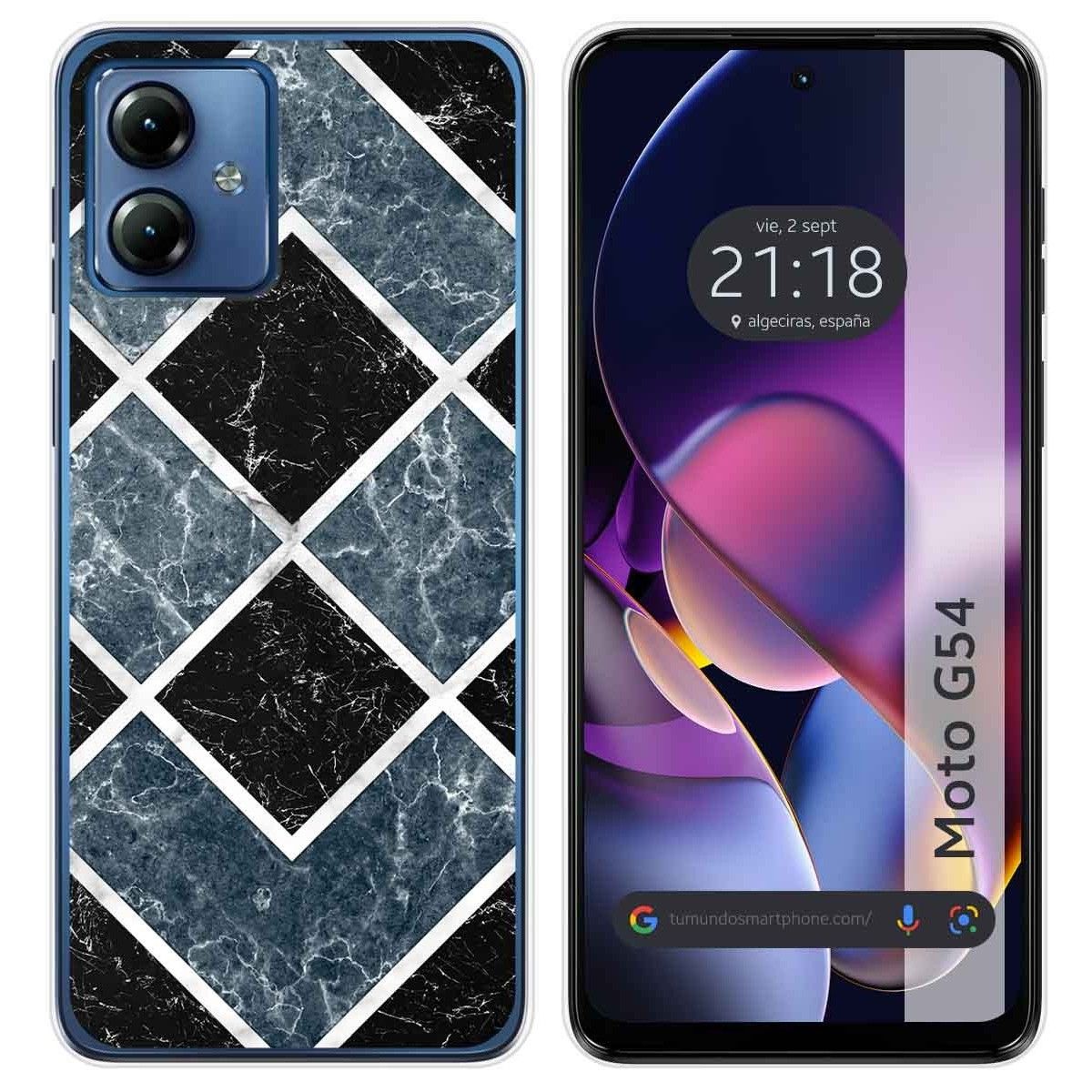 Funda Silicona para Motorola Moto G54 5G diseño Mármol 06 Dibujos