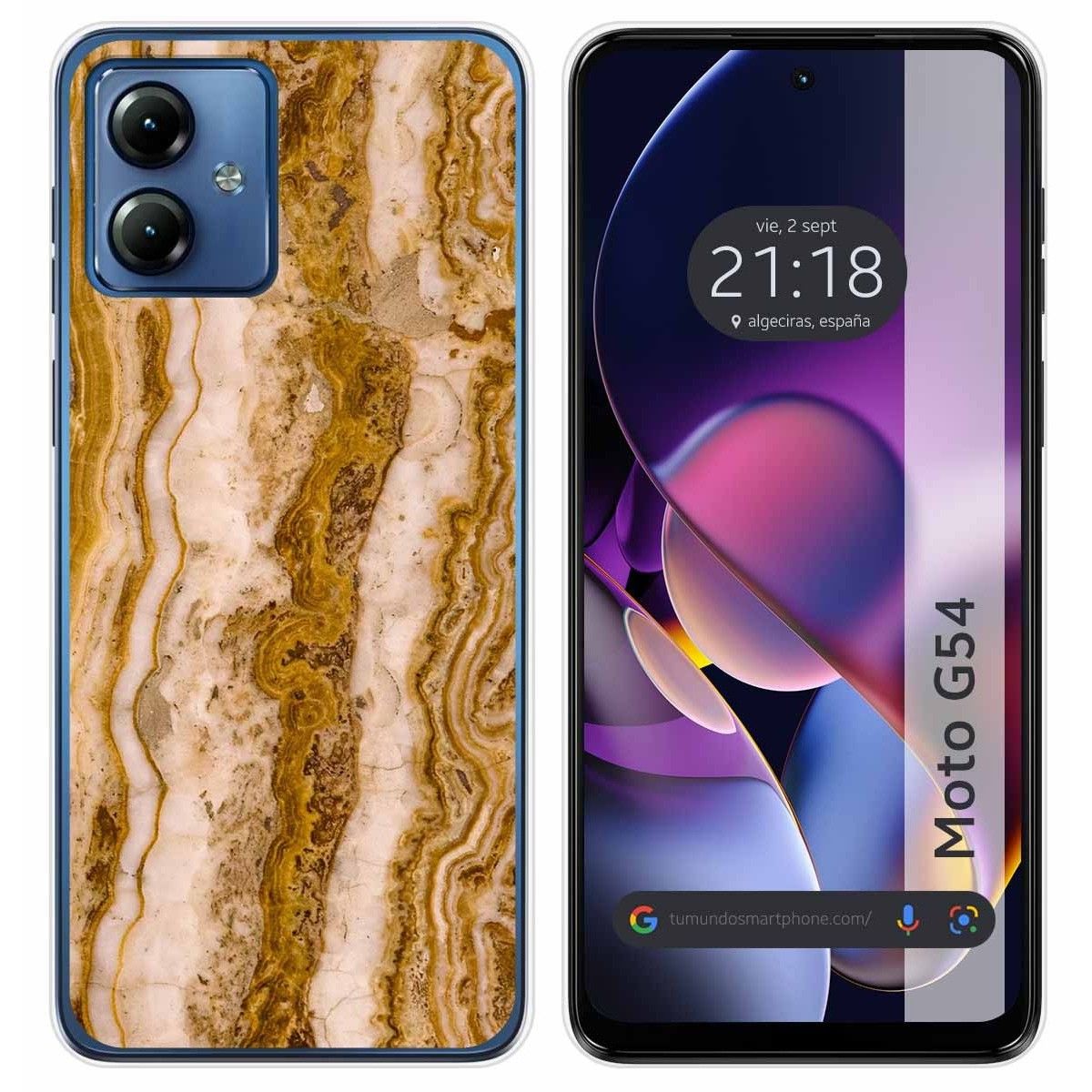 Funda Silicona para Motorola Moto G54 5G diseño Mármol 10 Dibujos
