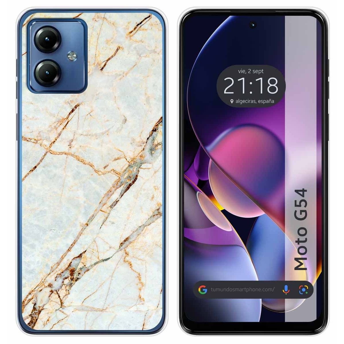 Funda Silicona para Motorola Moto G54 5G diseño Mármol 13 Dibujos