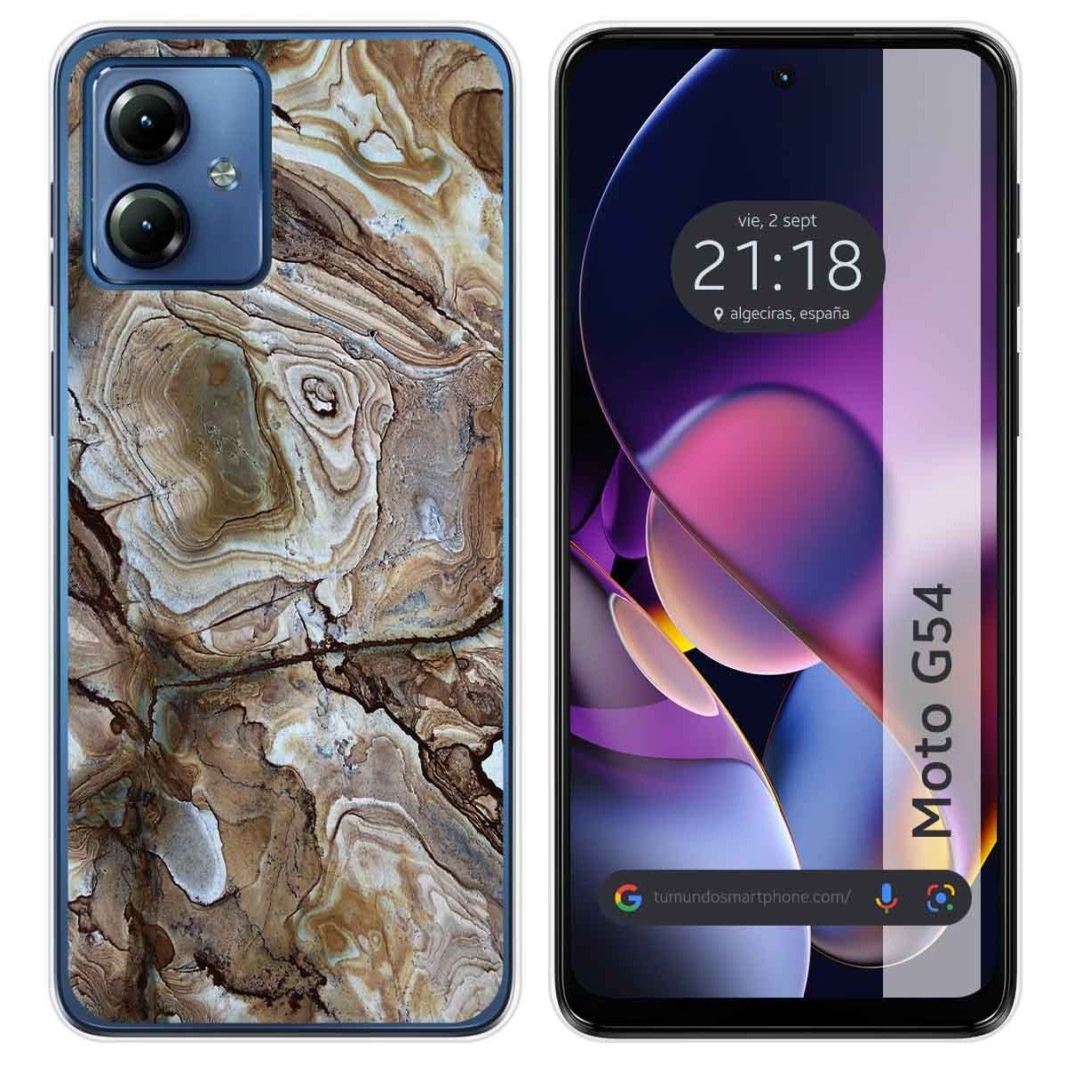 Funda Silicona para Motorola Moto G54 5G diseño Mármol 14 Dibujos