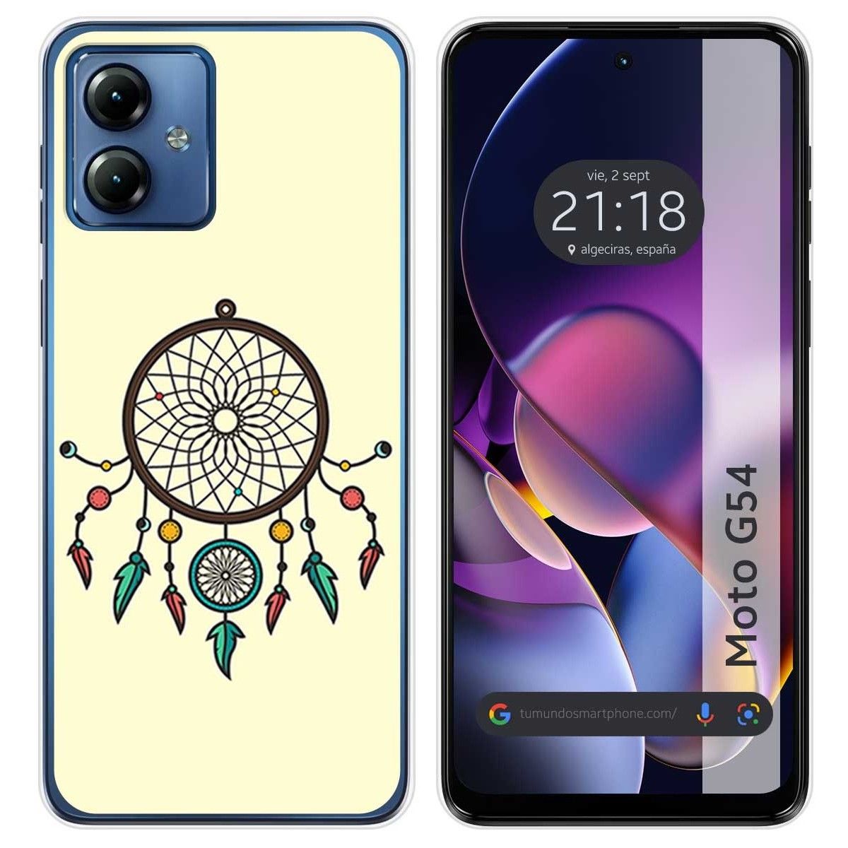 Funda Silicona para Motorola Moto G54 5G diseño Atrapasueños Dibujos