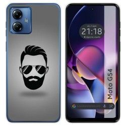 Funda Silicona para Motorola Moto G54 5G diseño Barba Dibujos