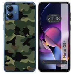 Funda Silicona para Motorola Moto G54 5G diseño Camuflaje Dibujos