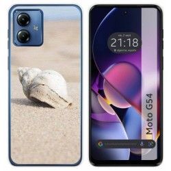 Funda Silicona para Motorola Moto G54 5G diseño Concha Dibujos