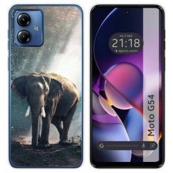 Funda Silicona para Motorola Moto G54 5G diseño Elefante Dibujos