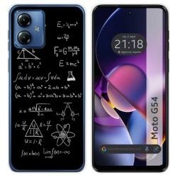Funda Silicona para Motorola Moto G54 5G diseño Formulas Dibujos