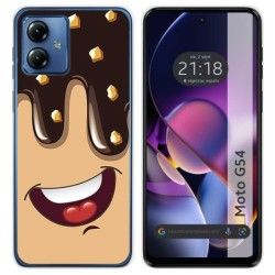 Funda Silicona para Motorola Moto G54 5G diseño Helado Chocolate Dibujos