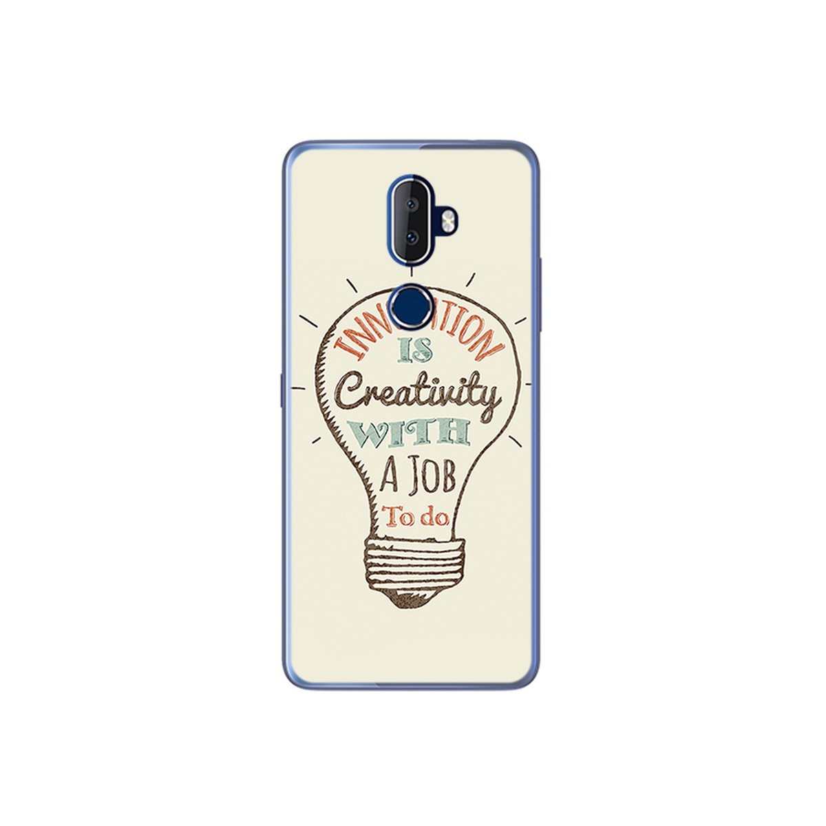 Funda Gel Tpu para Alcatel 3V Diseño Creativity Dibujos