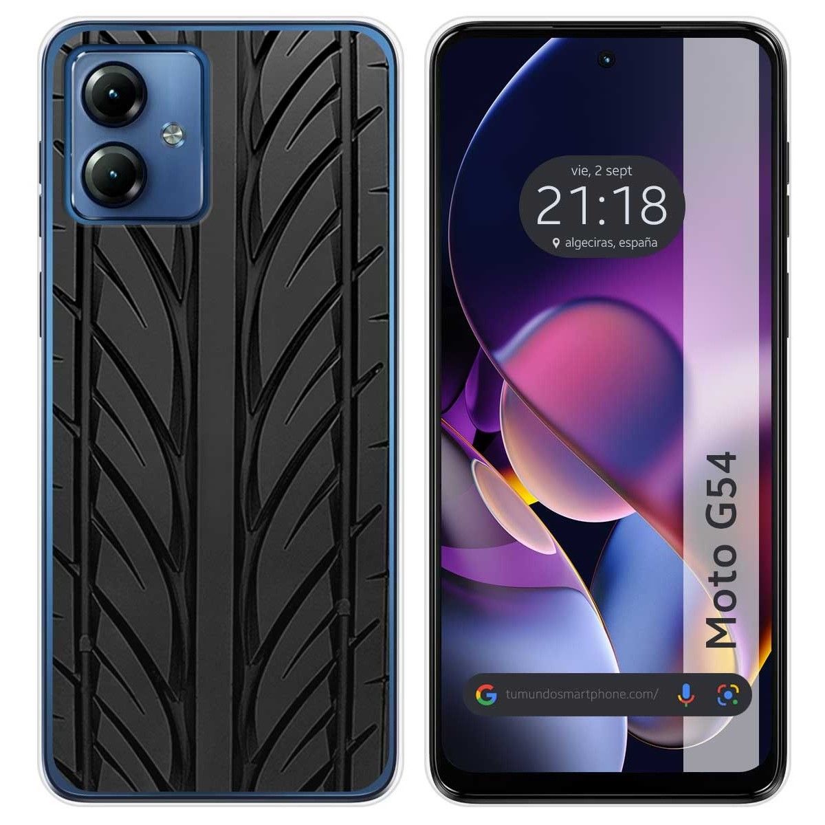 Funda Silicona para Motorola Moto G54 5G diseño Neumatico Dibujos