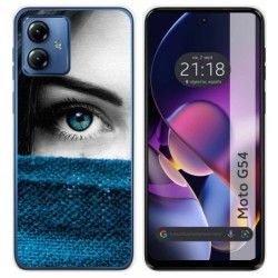 Funda Silicona para Motorola Moto G54 5G diseño Ojo Dibujos