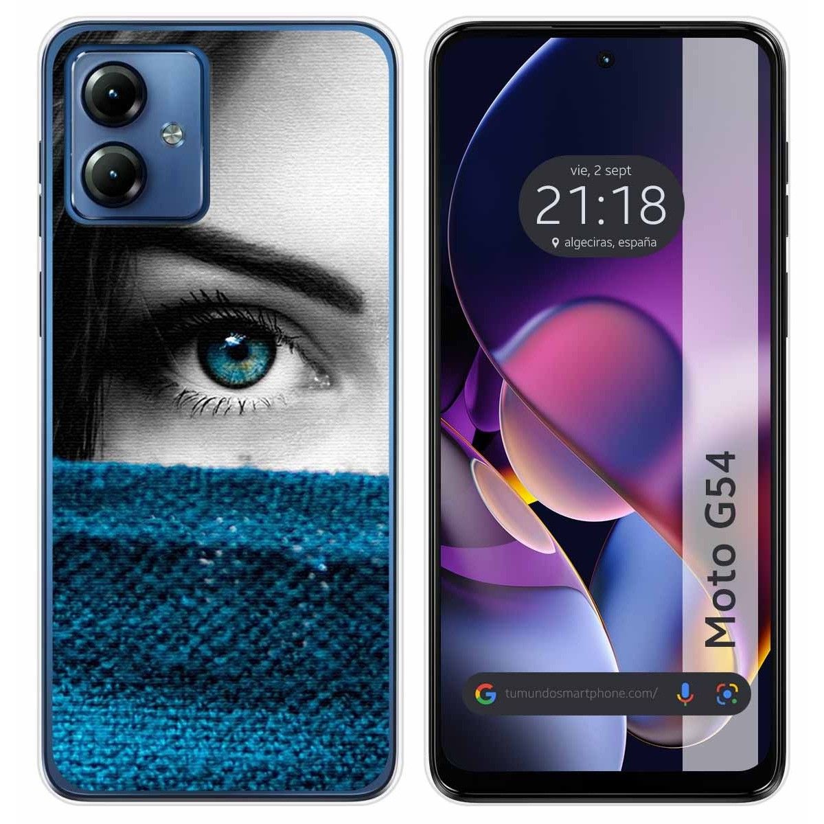 Funda Silicona para Motorola Moto G54 5G diseño Ojo Dibujos