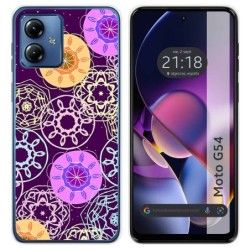 Funda Silicona para Motorola Moto G54 5G diseño Radial Dibujos