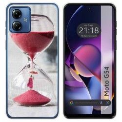 Funda Silicona para Motorola Moto G54 5G diseño Reloj Dibujos
