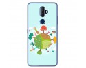 Funda Gel Tpu para Alcatel 3V Diseño Familia Dibujos