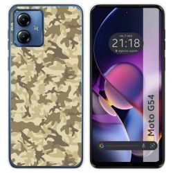 Funda Silicona para Motorola Moto G54 5G diseño Sand Camuflaje Dibujos