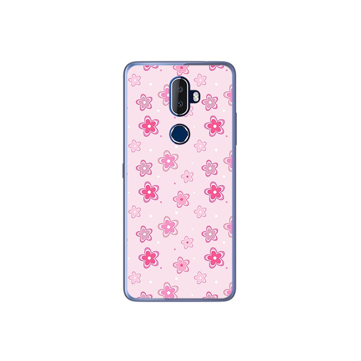 Funda Gel Tpu para Alcatel 3V Diseño Flores Dibujos