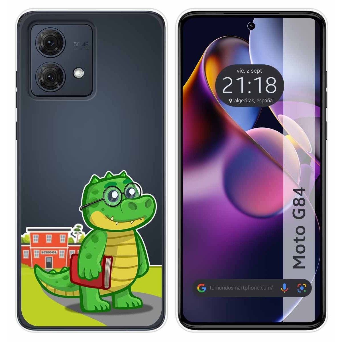 Funda Silicona Transparente para Motorola Moto G84 5G diseño Coco Dibujos
