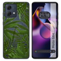 Funda Silicona Transparente para Motorola Moto G84 5G diseño Jungla Dibujos