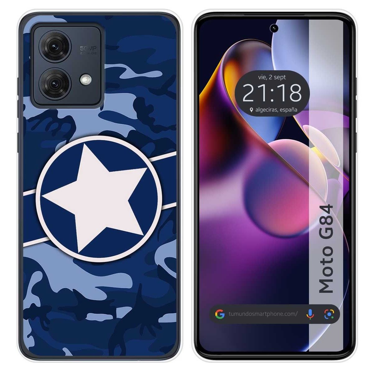 Funda Silicona para Motorola Moto G84 5G diseño Camuflaje 03 Dibujos