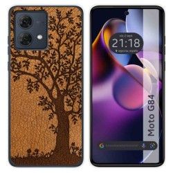 Funda Silicona para Motorola Moto G84 5G diseño Cuero 03 Dibujos