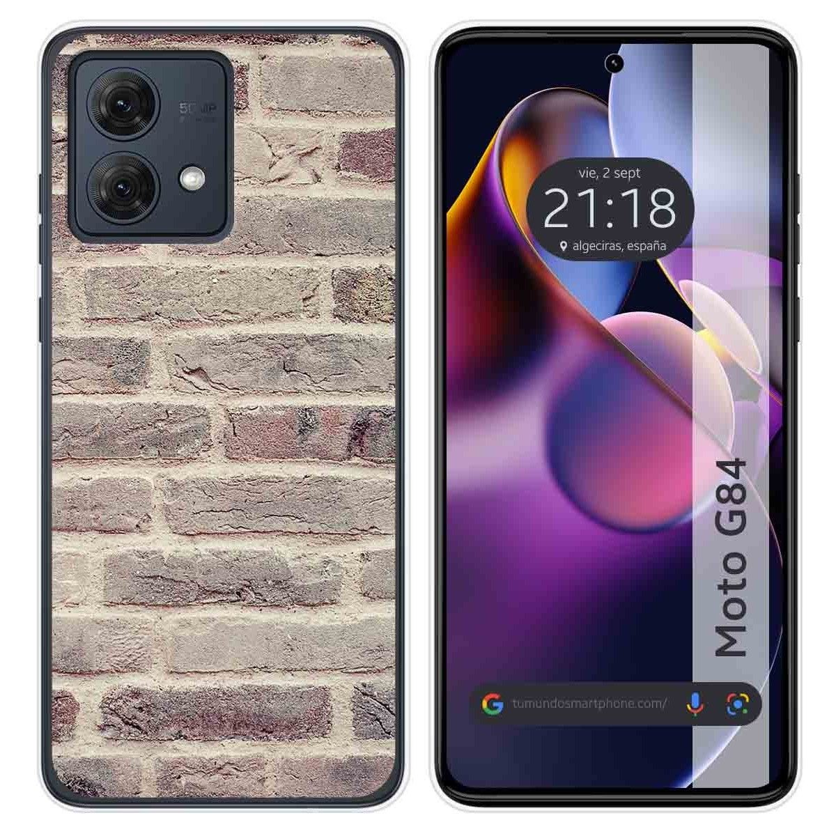 Funda Silicona para Motorola Moto G84 5G diseño Ladrillo 01 Dibujos