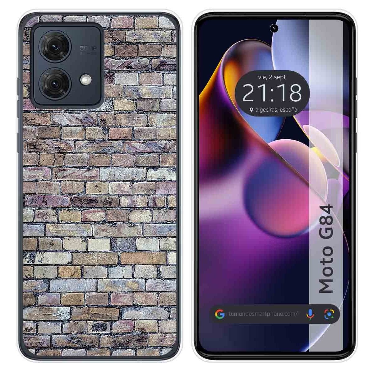 Funda Silicona para Motorola Moto G84 5G diseño Ladrillo 02 Dibujos