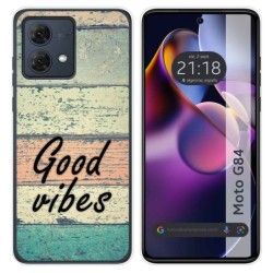 Funda Silicona para Motorola Moto G84 5G diseño Madera 01 Dibujos