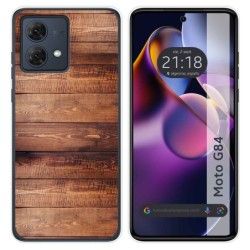 Funda Silicona para Motorola Moto G84 5G diseño Madera 02 Dibujos