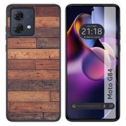 Funda Silicona para Motorola Moto G84 5G diseño Madera 03 Dibujos