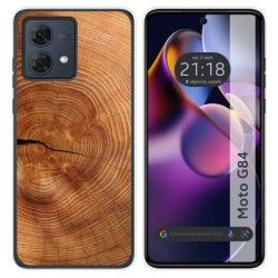 Funda Silicona para Motorola Moto G84 5G diseño Madera 04 Dibujos