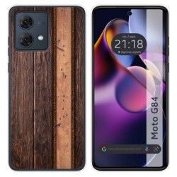Funda Silicona para Motorola Moto G84 5G diseño Madera 05 Dibujos