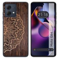 Funda Silicona para Motorola Moto G84 5G diseño Madera 06 Dibujos