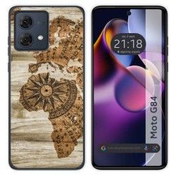 Funda Silicona para Motorola Moto G84 5G diseño Madera 07 Dibujos