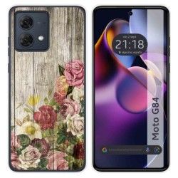 Funda Silicona para Motorola Moto G84 5G diseño Madera 08 Dibujos